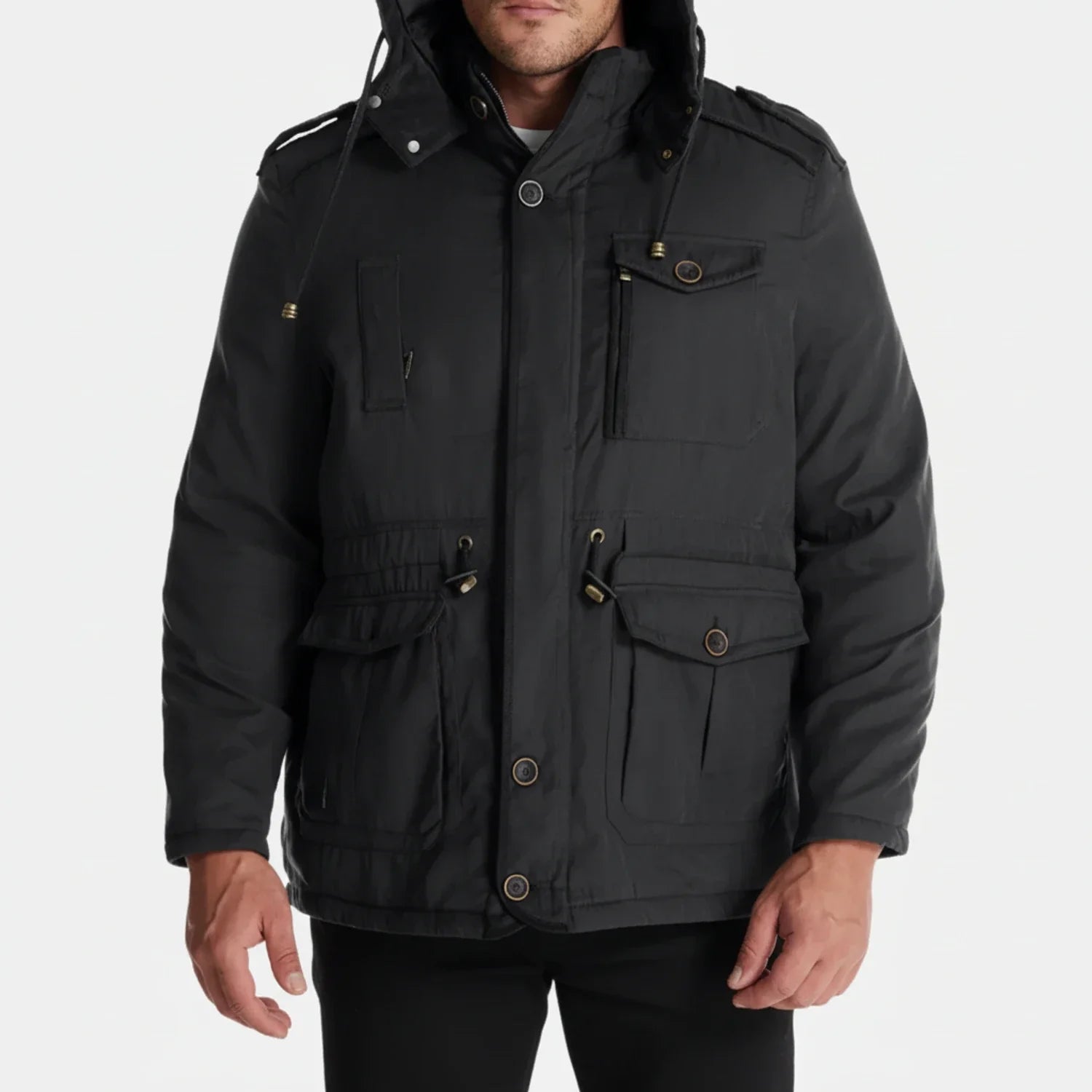 Men's Hooded Cargo Jacket - Vonnera