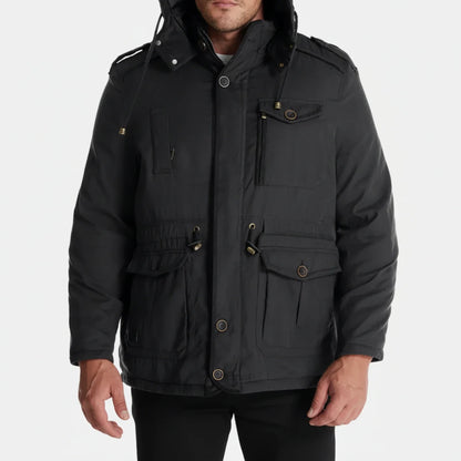 Men's Hooded Cargo Jacket - Vonnera