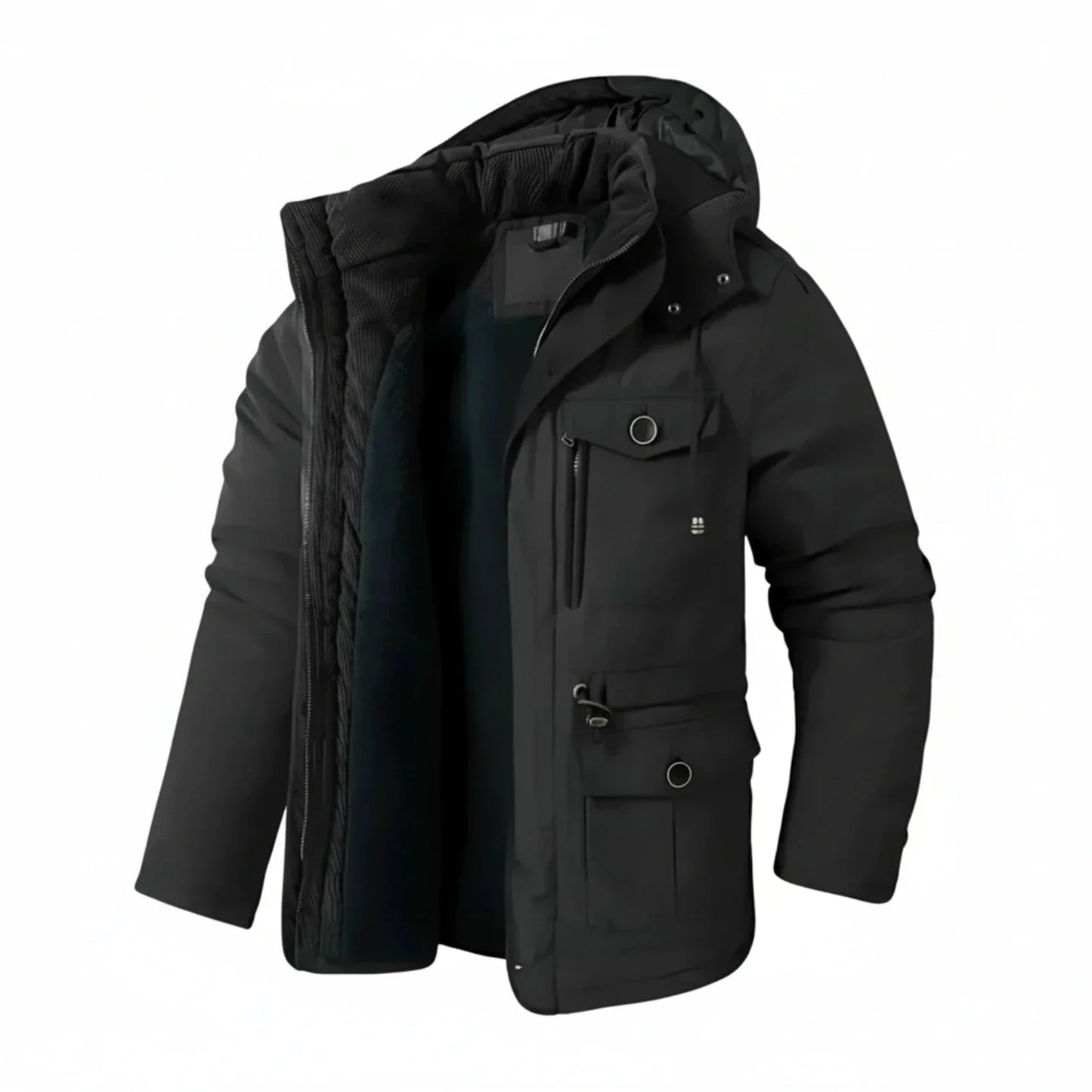 Men's Hooded Cargo Jacket
