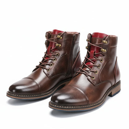 Women's Orthopedic Lace Up Boots Cap Toe - Vonnera