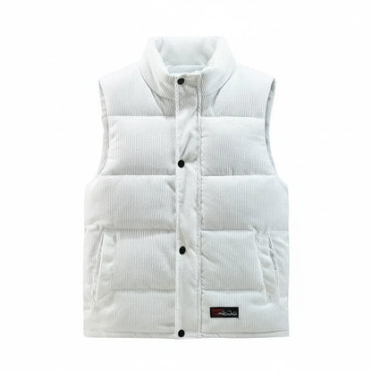 Men's Puffer Vest Button Front - Vonnera