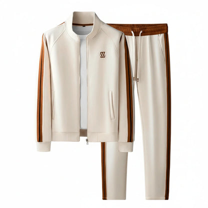 Men's Zip-Up Tracksuit Set