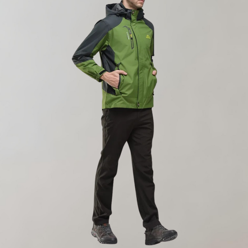 Men's Waterproof Windbreaker Jacket Lightweight Breathable