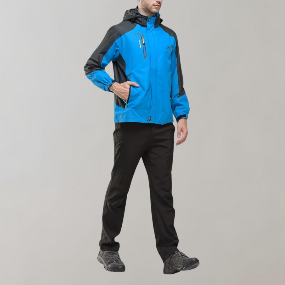 Men's Waterproof Windbreaker Jacket Lightweight Breathable