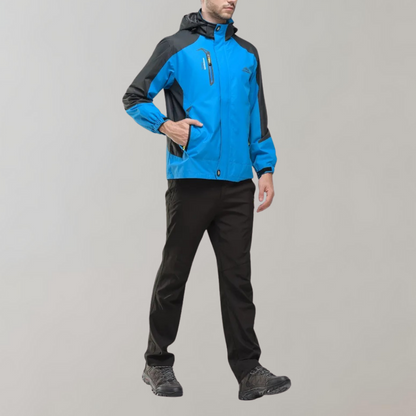 Men's Waterproof Windbreaker Jacket Lightweight Breathable