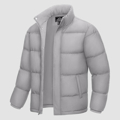 Men's Down Puffer Jacket Water-Resistant Black