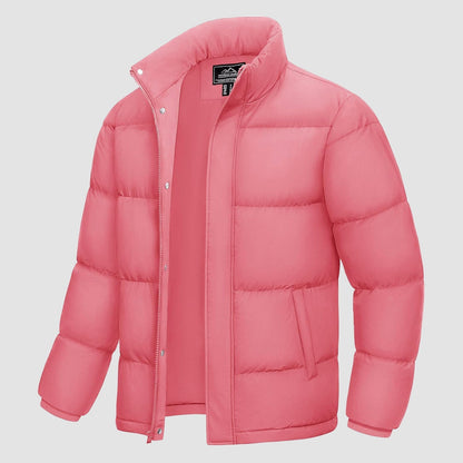 Men's Down Puffer Jacket Water-Resistant Black