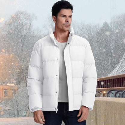 Men's Down Puffer Jacket Water-Resistant Black