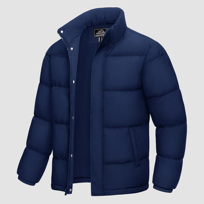 Men's Down Puffer Jacket Water-Resistant Black