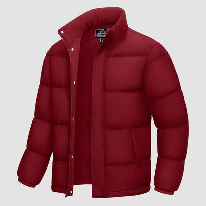 Men's Down Puffer Jacket Water-Resistant Black