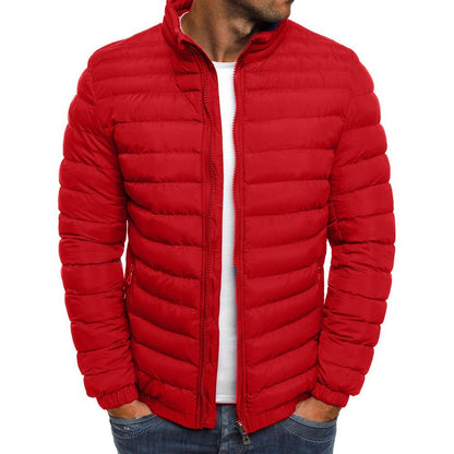 Men's Down Puffer Jacket Warm Waterproof Black