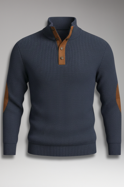 Men's Long Sleeve Stand Collar Sweatshirt - Vonnera