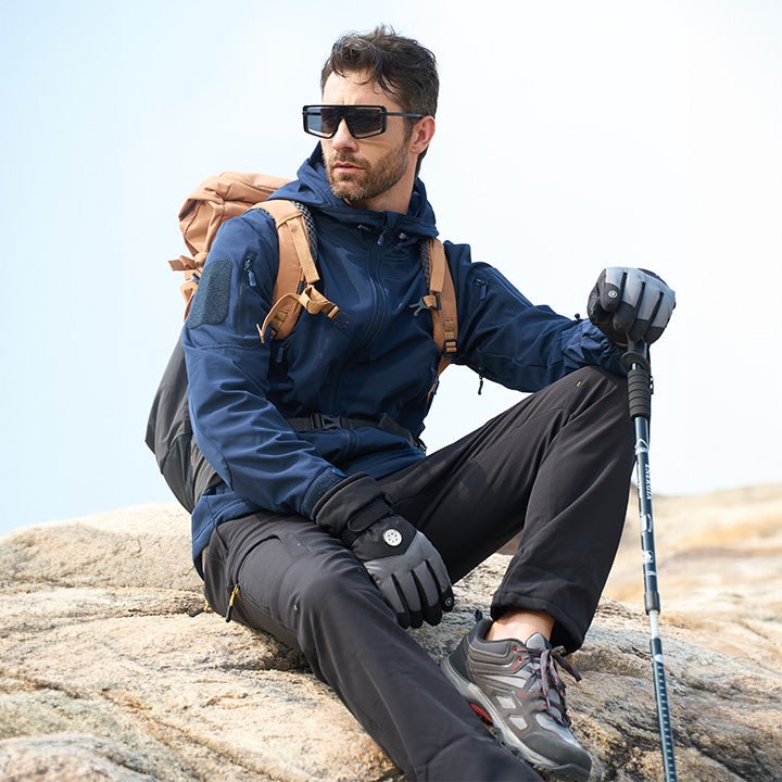 Men's Waterproof Softshell Jacket Lightweight Breathable