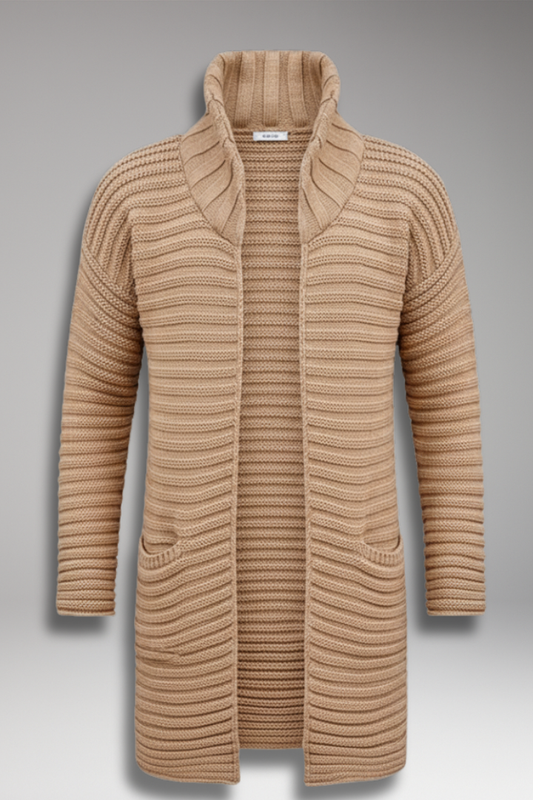 Men's Knit Cardigan Sweater with Pockets - Vonnera