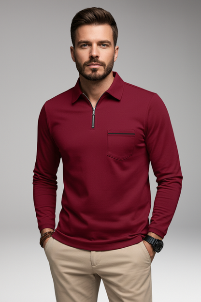 Men's Long Sleeve Dress Shirt Cotton Button Down