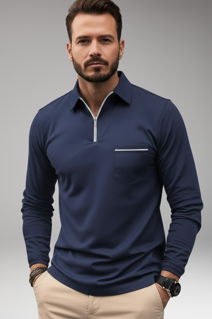 Men's Long Sleeve Dress Shirt Cotton Button Down