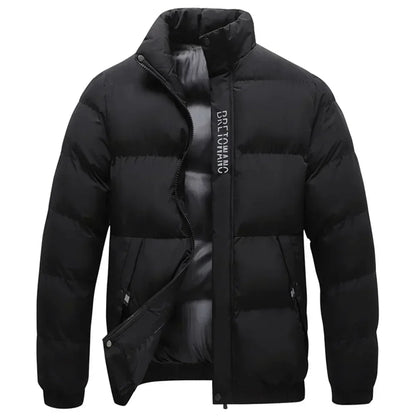 Men's Sharkskin Winter Jacket Waterproof Insulated Black