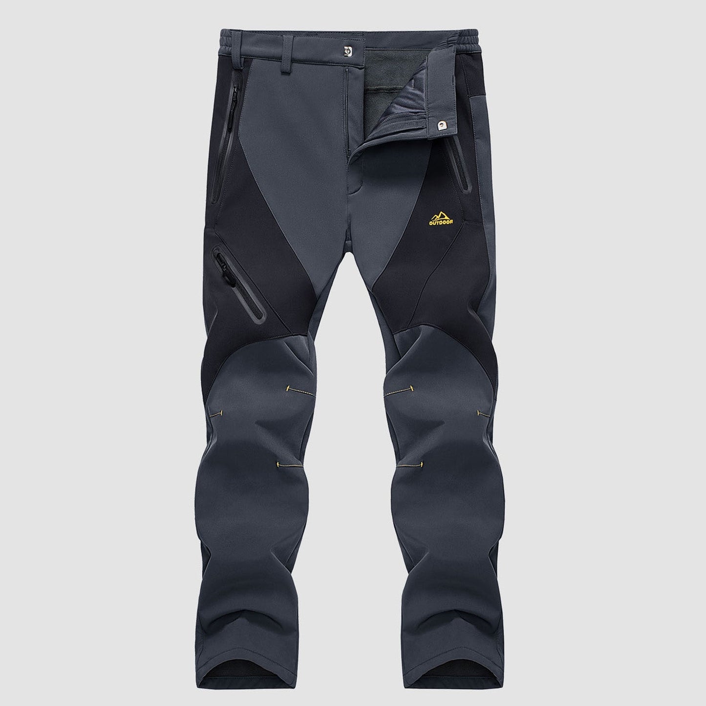 Men's Insulated Snow Pants Waterproof Fleece-Lined