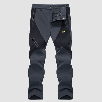 Men's Insulated Snow Pants Waterproof Fleece-Lined