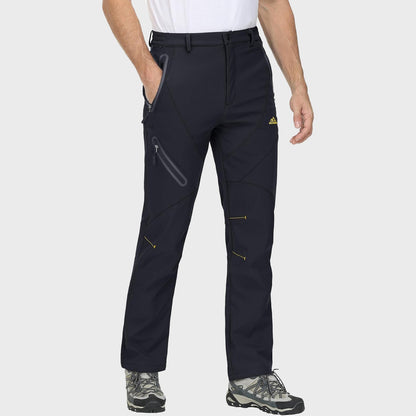 Men's Insulated Snow Pants Waterproof Fleece-Lined