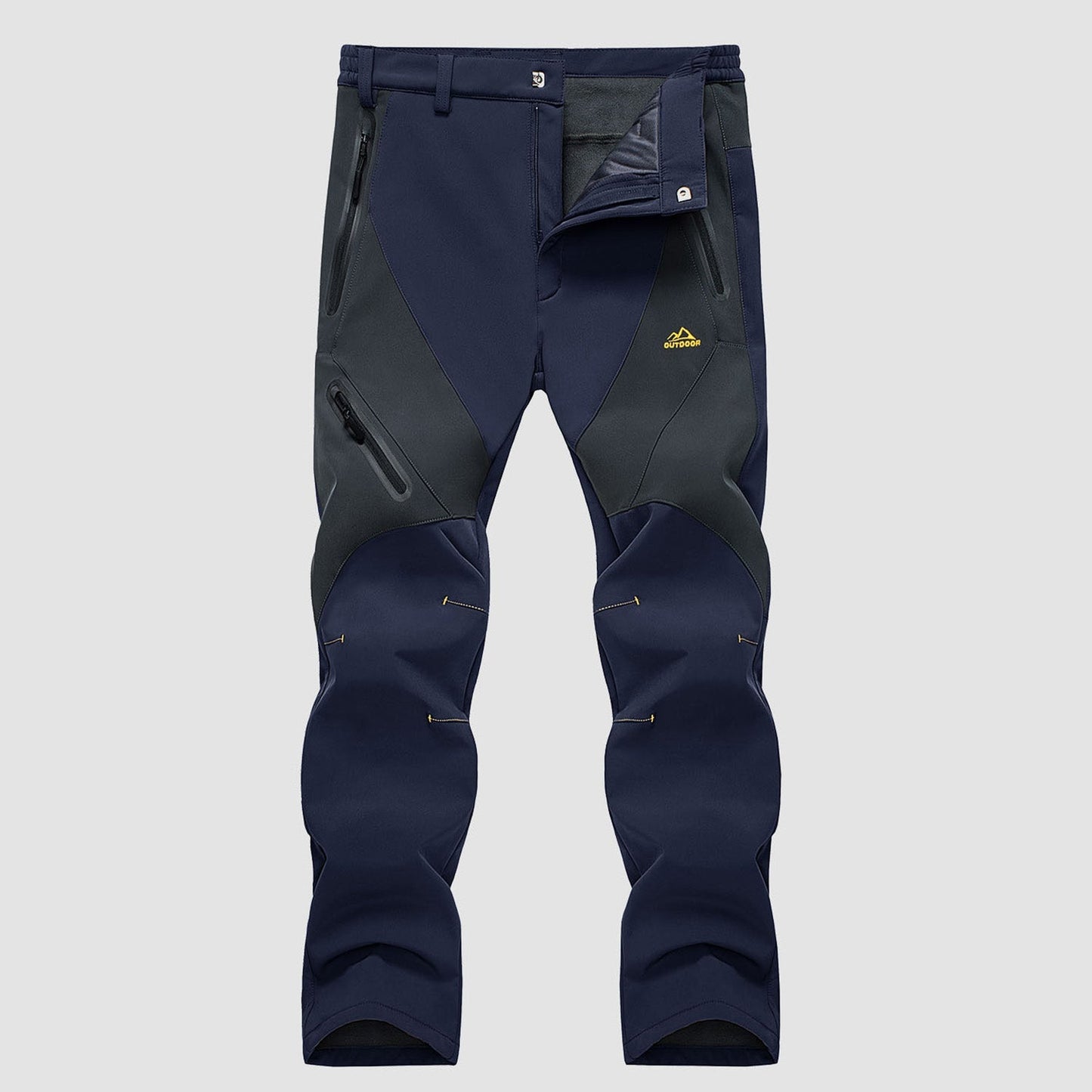Men's Insulated Snow Pants Waterproof Fleece-Lined