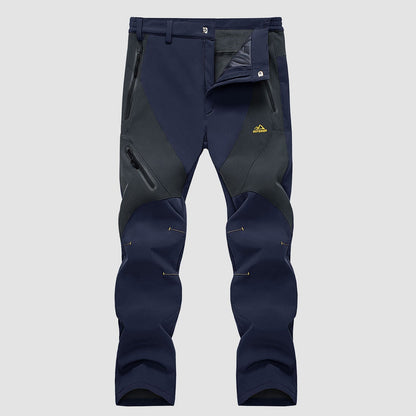 Men's Insulated Snow Pants Waterproof Fleece-Lined