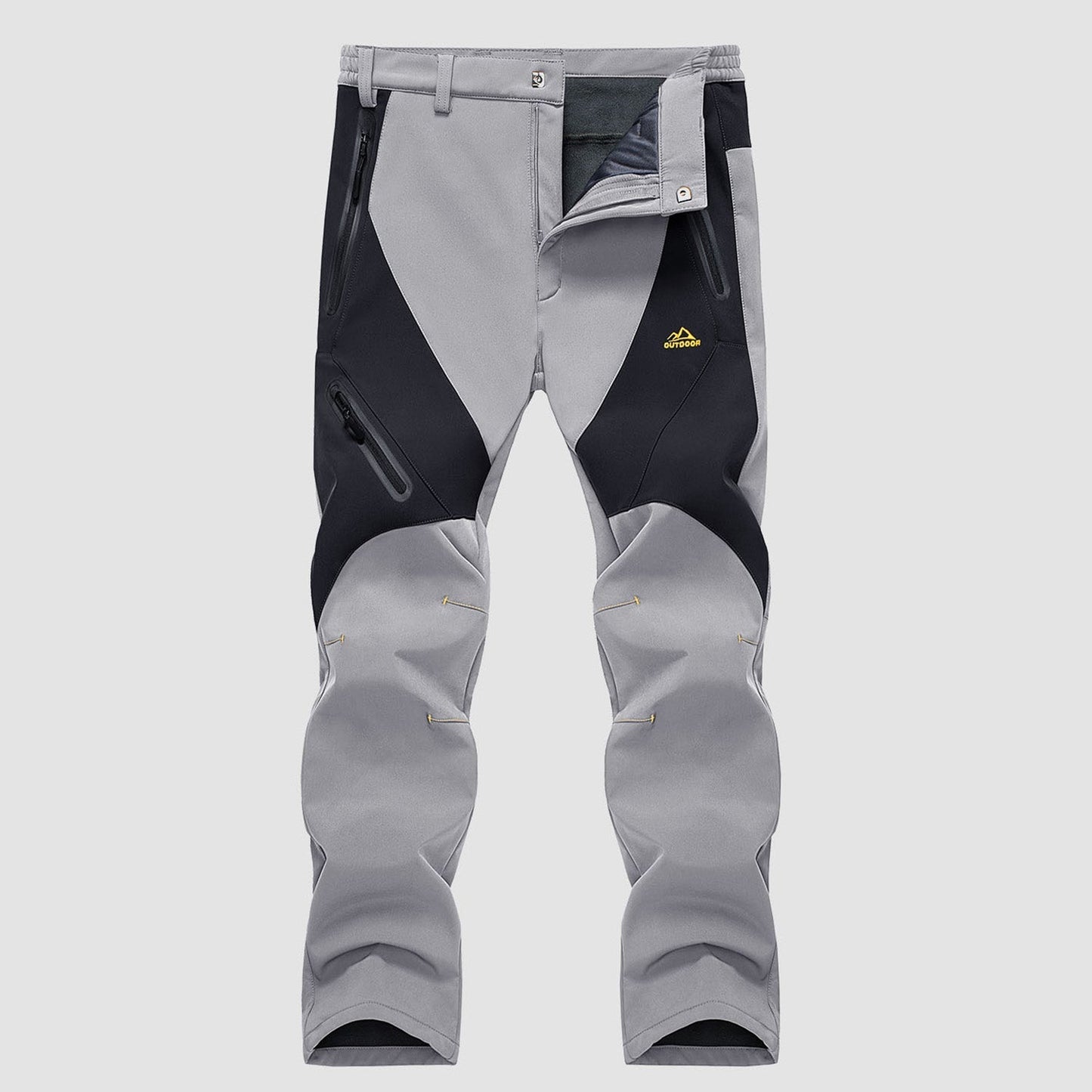 Men's Insulated Snow Pants Waterproof Fleece-Lined