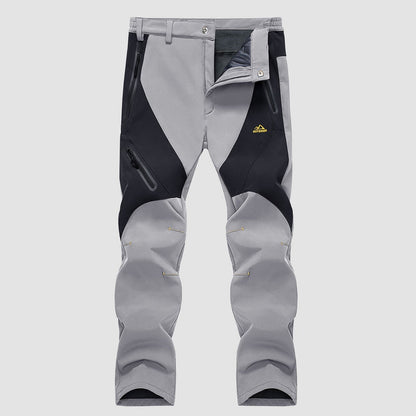 Men's Insulated Snow Pants Waterproof Fleece-Lined