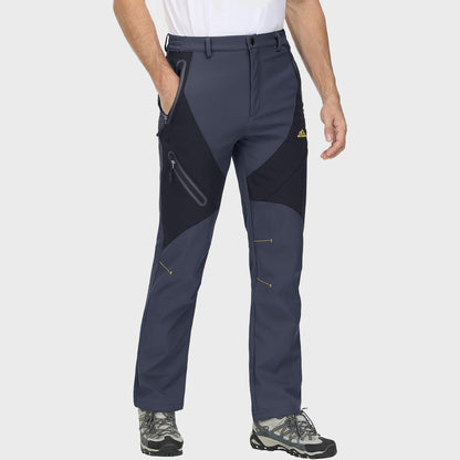 Men's Insulated Snow Pants Waterproof Fleece-Lined