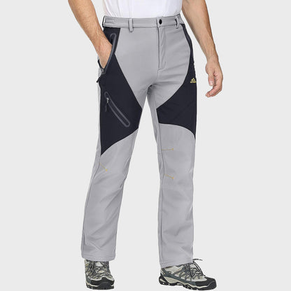 Men's Insulated Snow Pants Waterproof Fleece-Lined