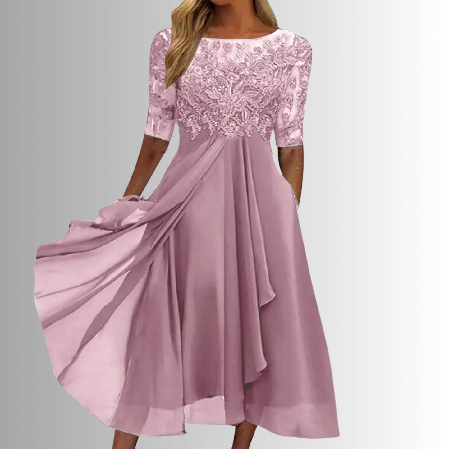 Meredith Women's A-Line Midi Dress - Vonnera