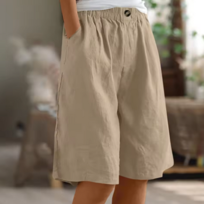 Image of Michele | Women's High-Waisted Culotte Shorts