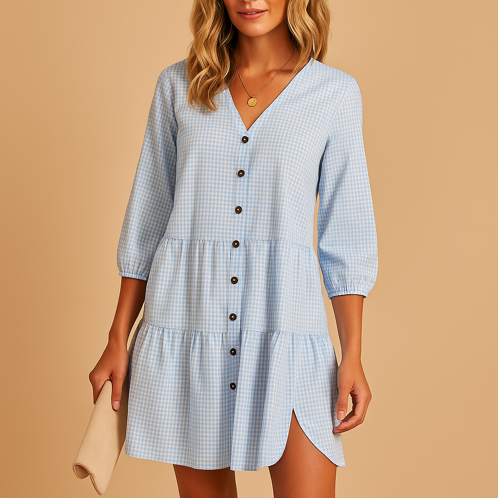 Women's Midi Summer Dress Elegant Fit - Vonnera