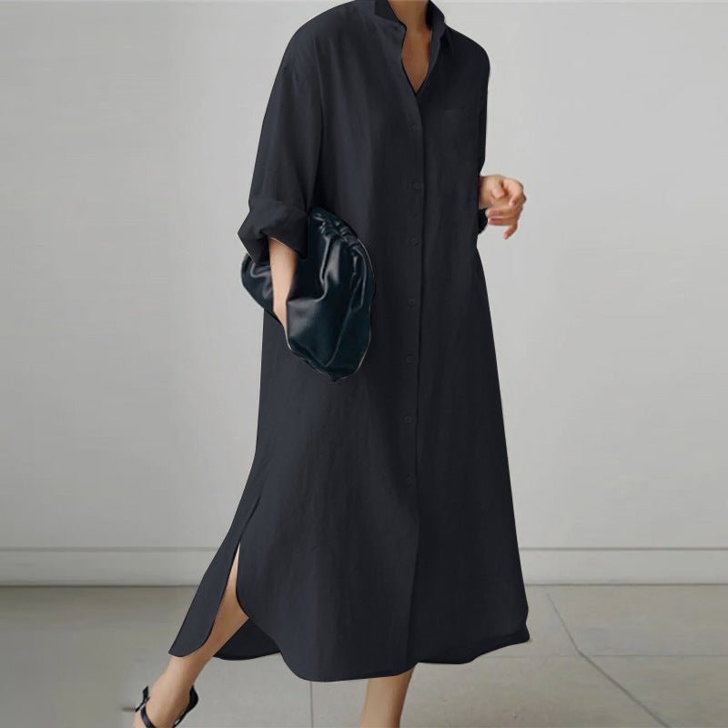 Image of Miley | Women's V-Neck Long Sleeve Maxi Dress
