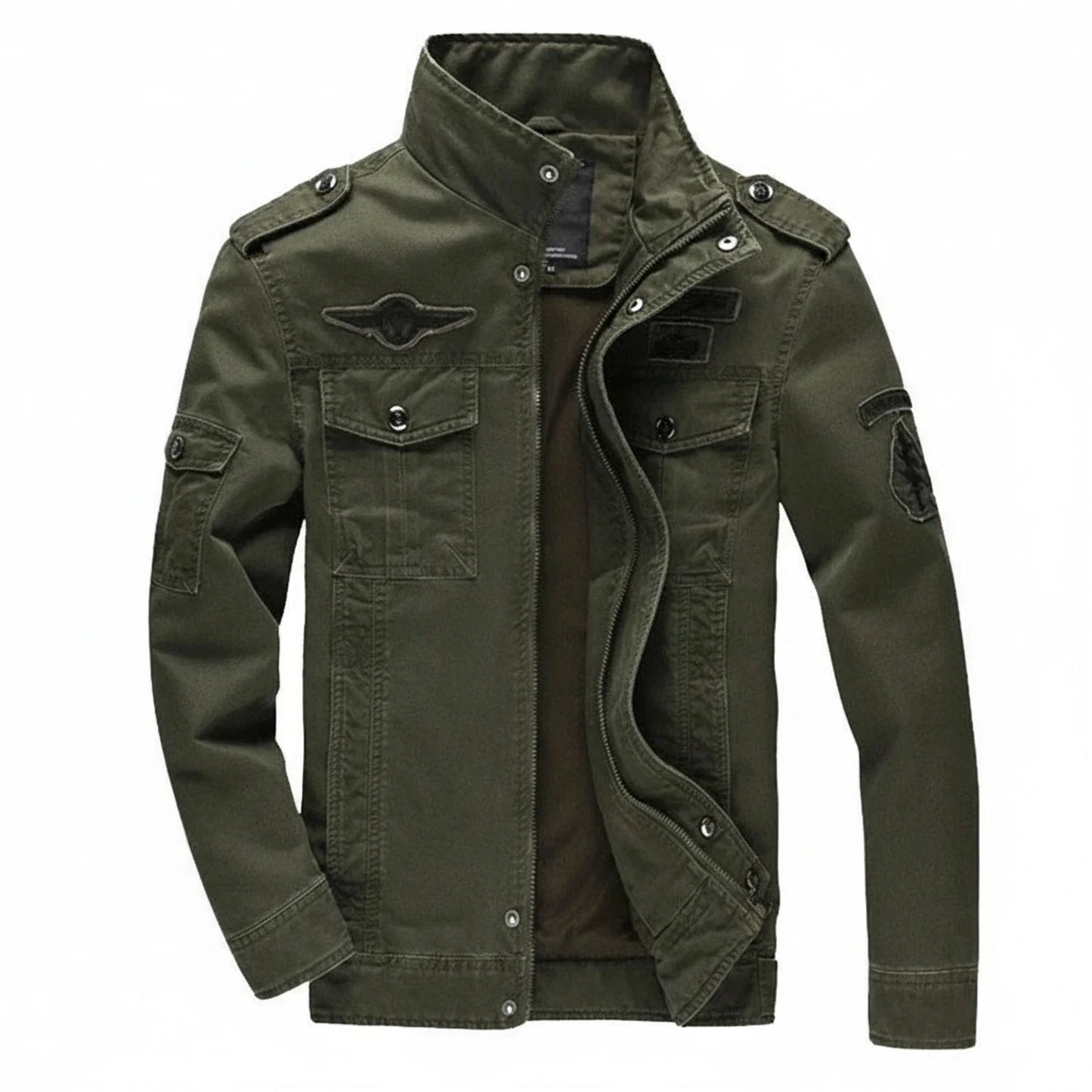 Men's Military Stand Collar Jacket - Vonnera
