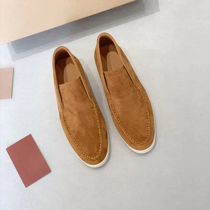 Men's Casual Loafers Leather Timeless Brown
