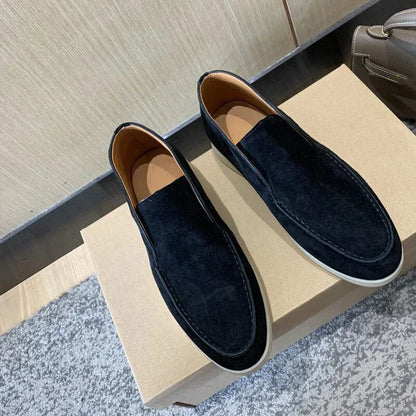 Men's Casual Loafers Leather Classic Brown - Vonnera
