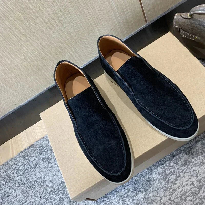 Men's Casual Loafers Leather Timeless Brown - Vonnera