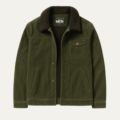Monferrato Men's Corduroy Winter Jacket Fur Collar - Vonnera