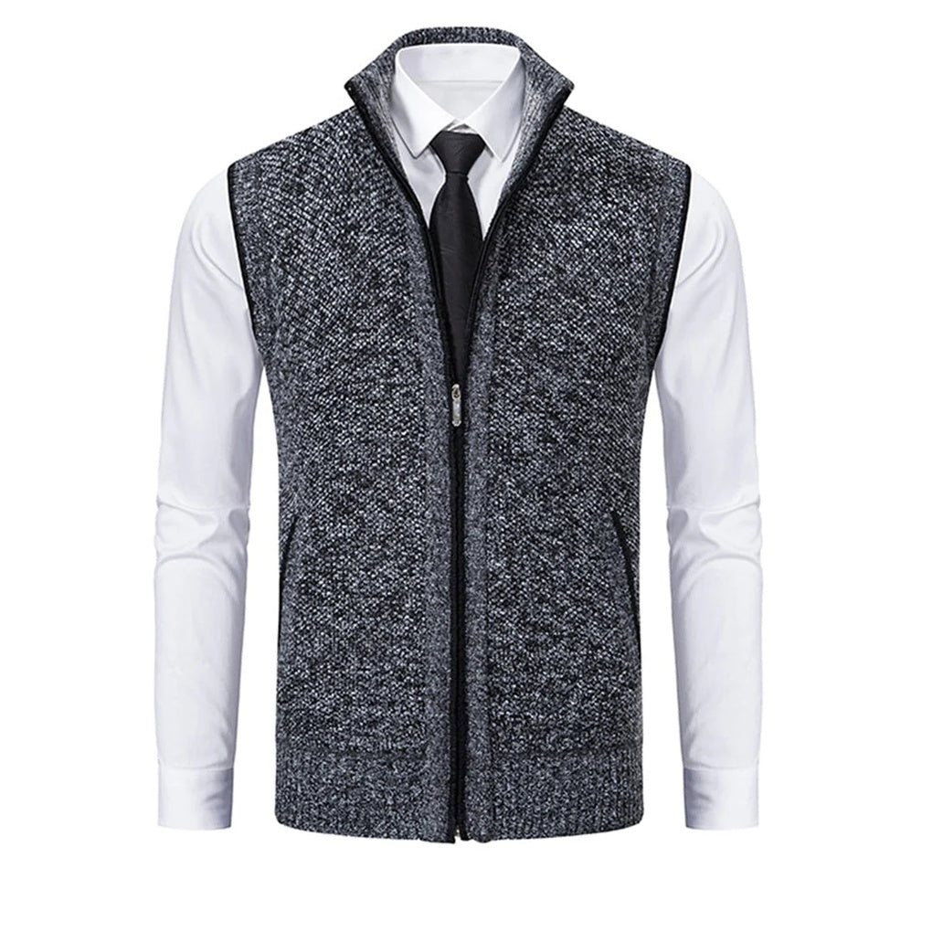 Men's Vest Polished Layered Refined Details
