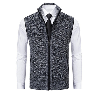 Men's Vest Polished Layered Refined Details
