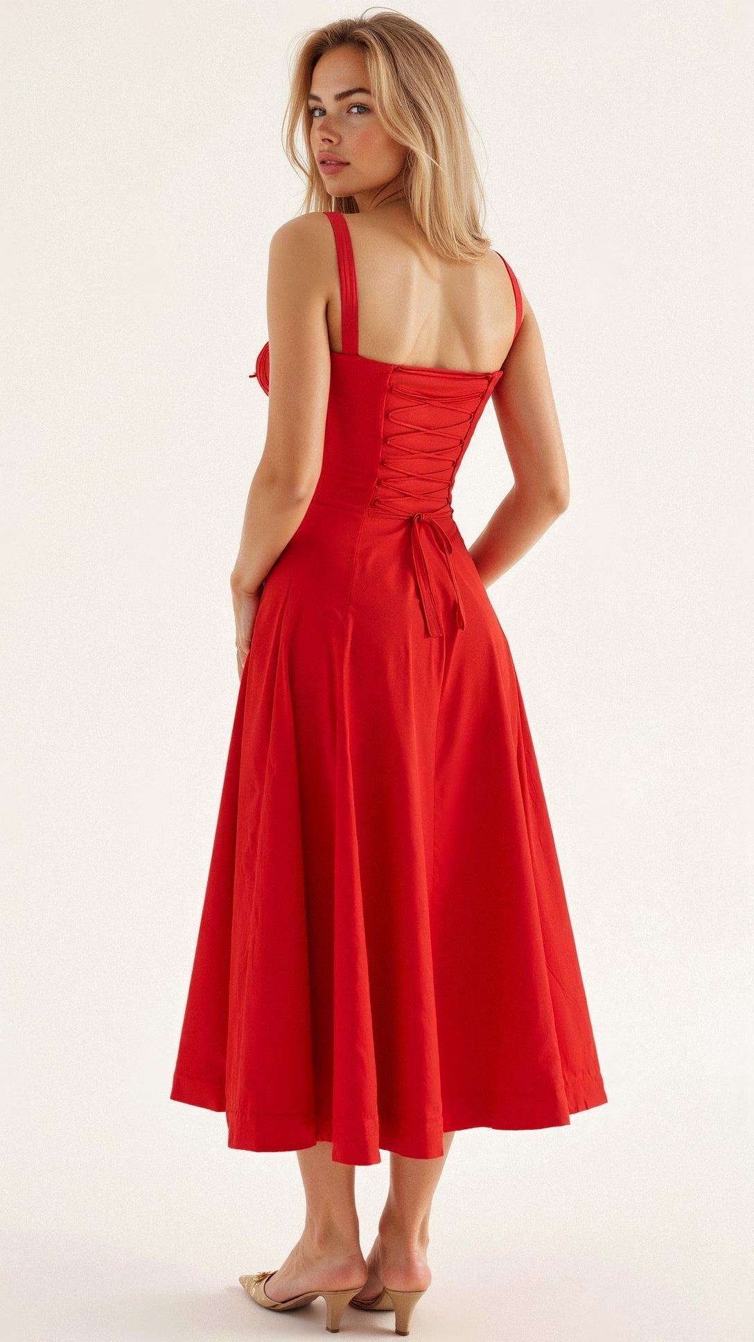 Women's Elegant Waist Dress Flattering Fit