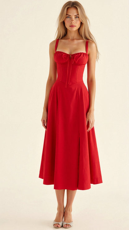 Women's Elegant Waist Dress Flattering Fit