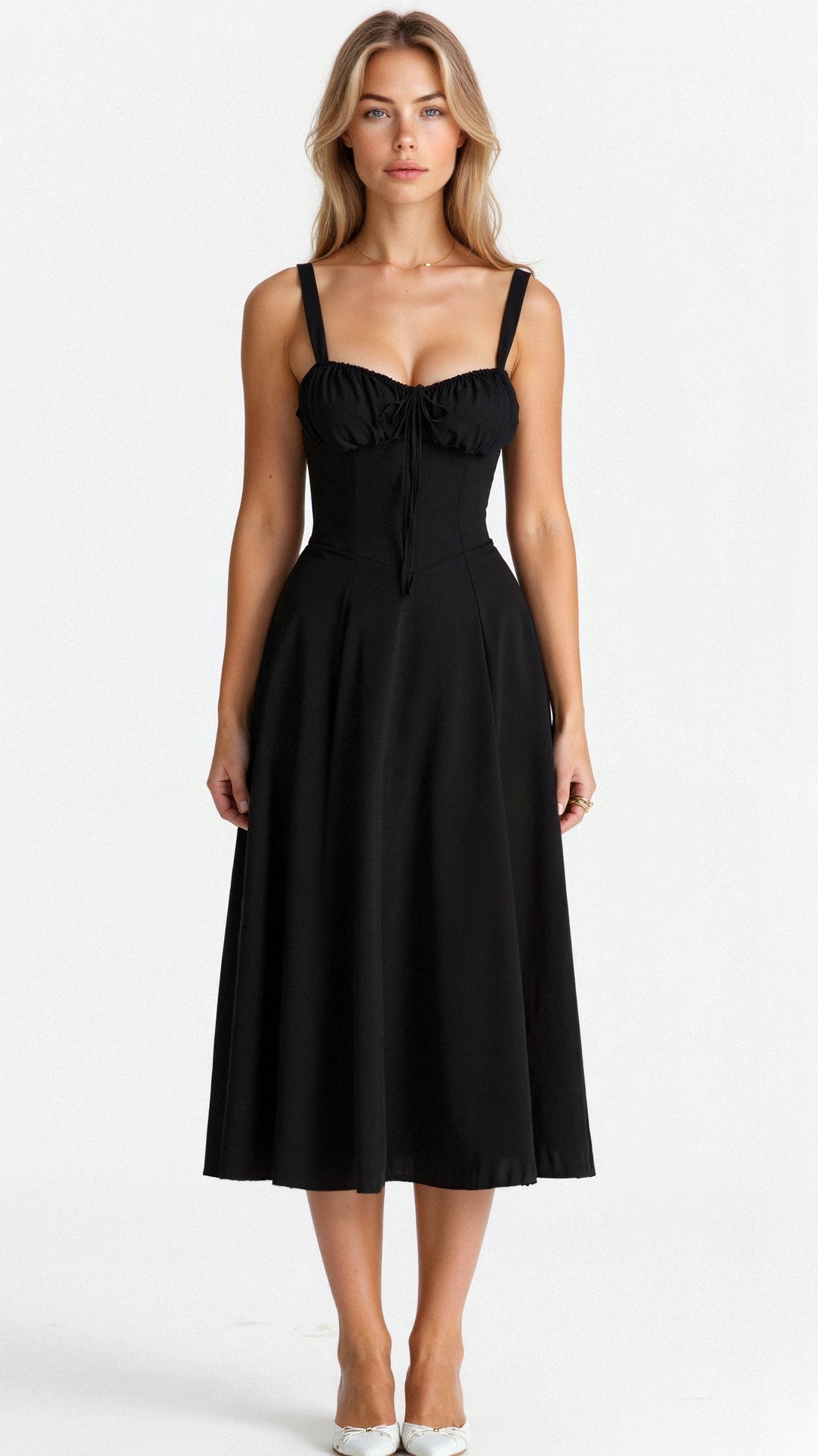 Women's Elegant Waist Dress Flattering Fit