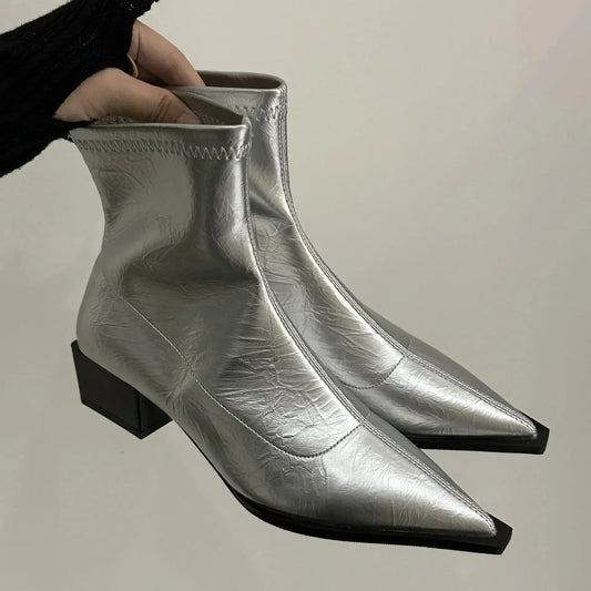 Women's Tapered Ankle Boots Comfortable Fit - Vonnera