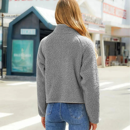 Women's Quilted Winter Jacket Soft Zip Closure