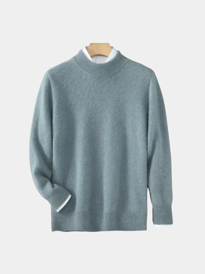 Men's Ribbed Knit Sweater Mock Neck - Vonnera