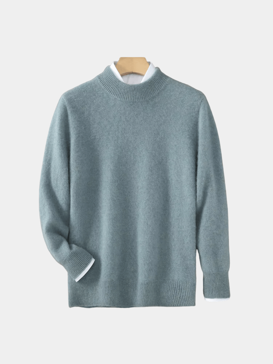 Men's Ribbed Knit Sweater Mock Neck - Vonnera