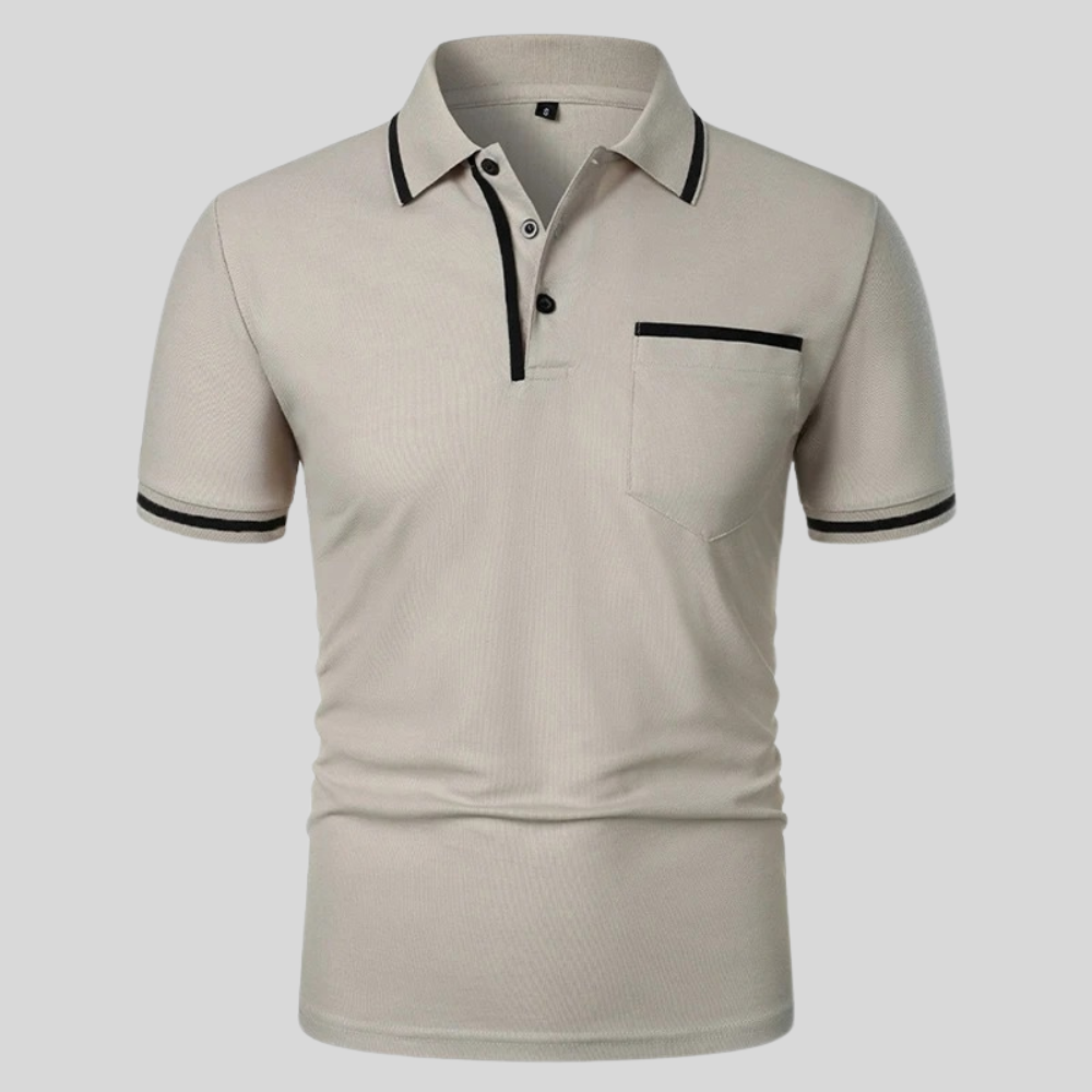Men's Short Sleeve Polo Shirt with Pocket - Vonnera