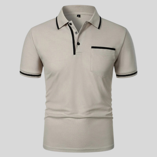 Men's Polo Shirt Short Sleeve Cotton Pocket - VibreMode